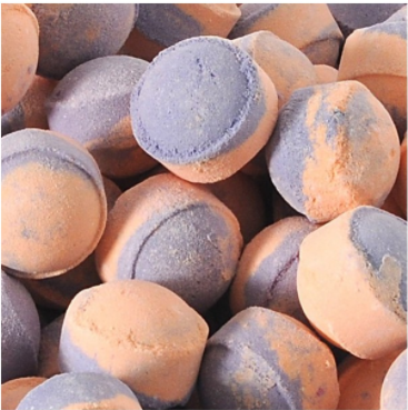 Lot de 10 mini billes de bain Orange et Patchouli