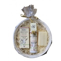 Corbeille cadeau lait de chèvre