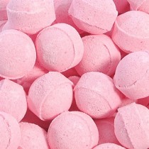 Lot de 10 mini billes de bain fraise