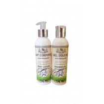 Lot gel douche et lait corporel au lait d'Anesse