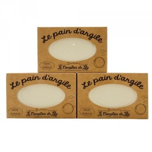 Lot de 3 Pains d'argile 100% naturel