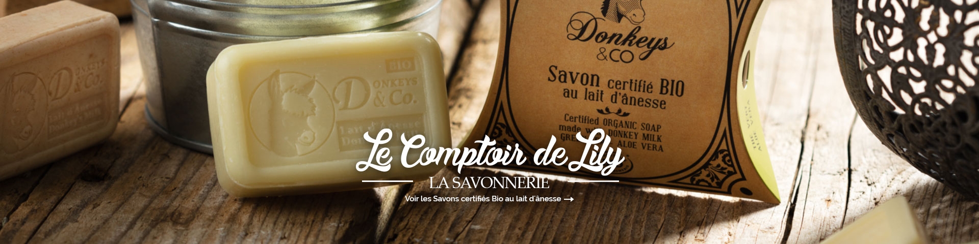 Savons certifiés Bio au lait d'ânesse