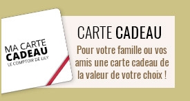 Pour votre famille ou vos amis une carte cadeau de la valeur de votre choix !