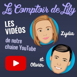 Voir les vidéos de la chaîne youtube du Comptoir de Lily Voir les vidéos de la chaîne youtube du Comptoir de Lily